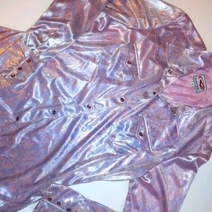 Roper Metallic Shimmering Floral Snap Shirt